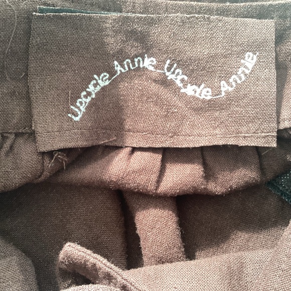 Upcycle Annie Arbitraged Chocolate Brown Tops/ Lace Into Dress. Up to Large - Picture 9 of 10